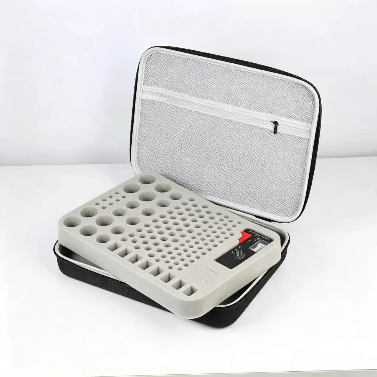Battery Organizer Storage Case with Tester Checker, Holder 140+ Batteries Holder Bag fits for AA AAA CR1632 CR2032 Home Garage C