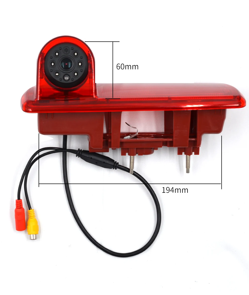 High Definition Waterproof IR Night Vision Rear View Backup Brake Light Camera for 2014 Opel Vivaro / 2014 Renault Trafic,Third