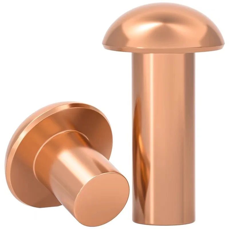 Gb867 Brass Copper Half Round Panhead Solid Rivet Alloy Self-plugging