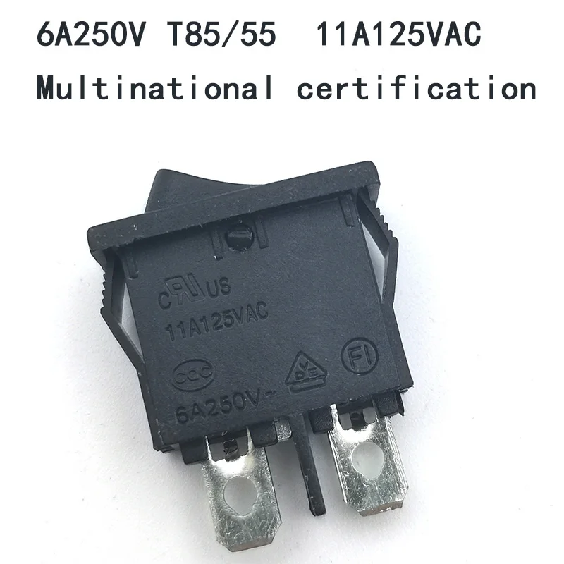 Original authentic Taiwan ship type switch 21*9.5mm two-pin thin switch R13-1 6A/250V 11A125V certification On/Off