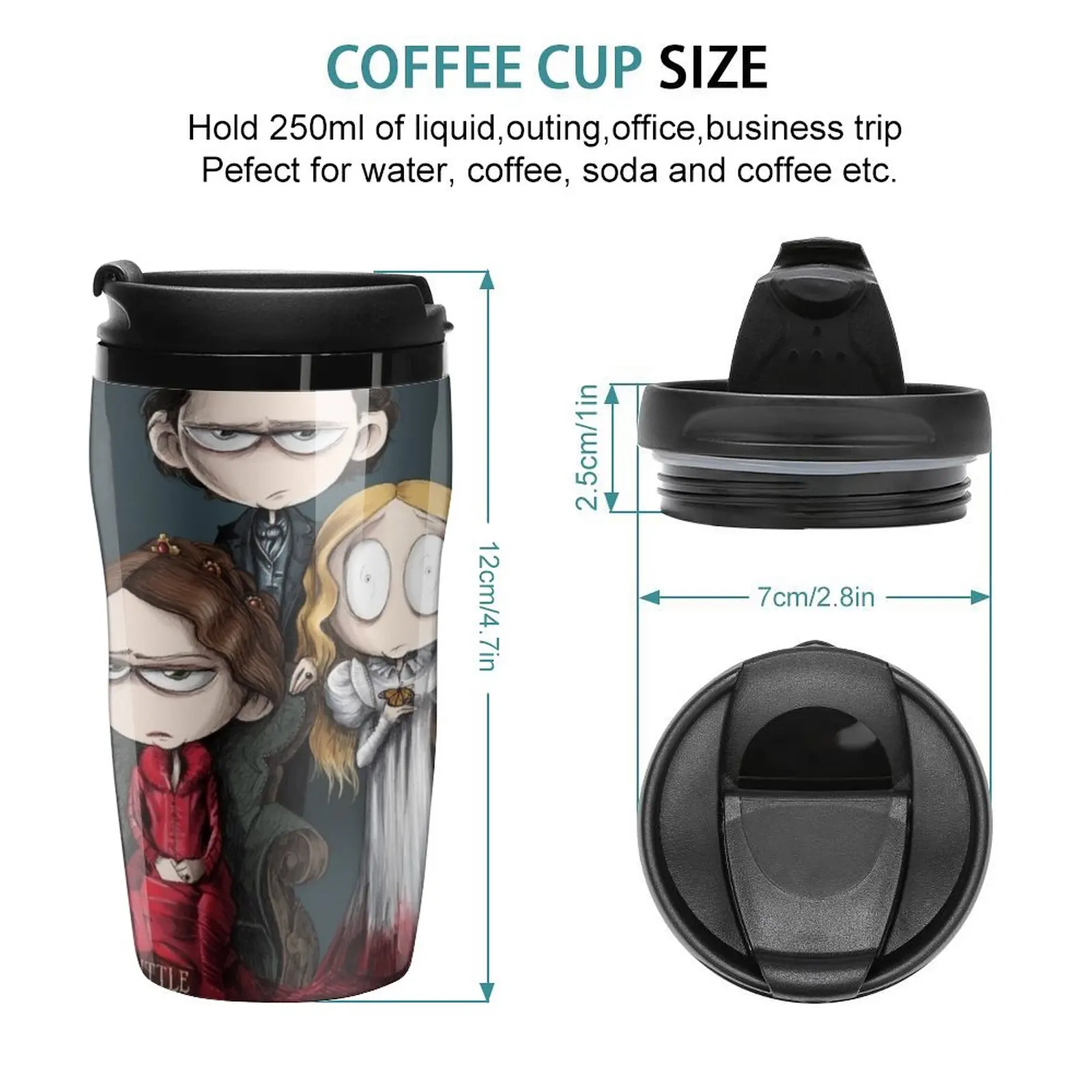 New Little Crimson Peak Poster Travel Coffee Mug Cups Of Coffee Glass For Coffee Thermo For Coffee