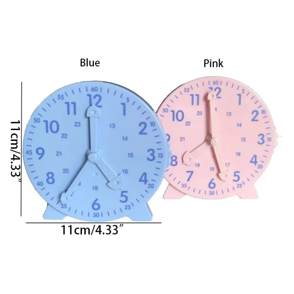 Practical Mini Three-pin Linkage Clock Cute Simple Teaching Clock Model Simulation Mathematics Recognition Clock Teaching Aid