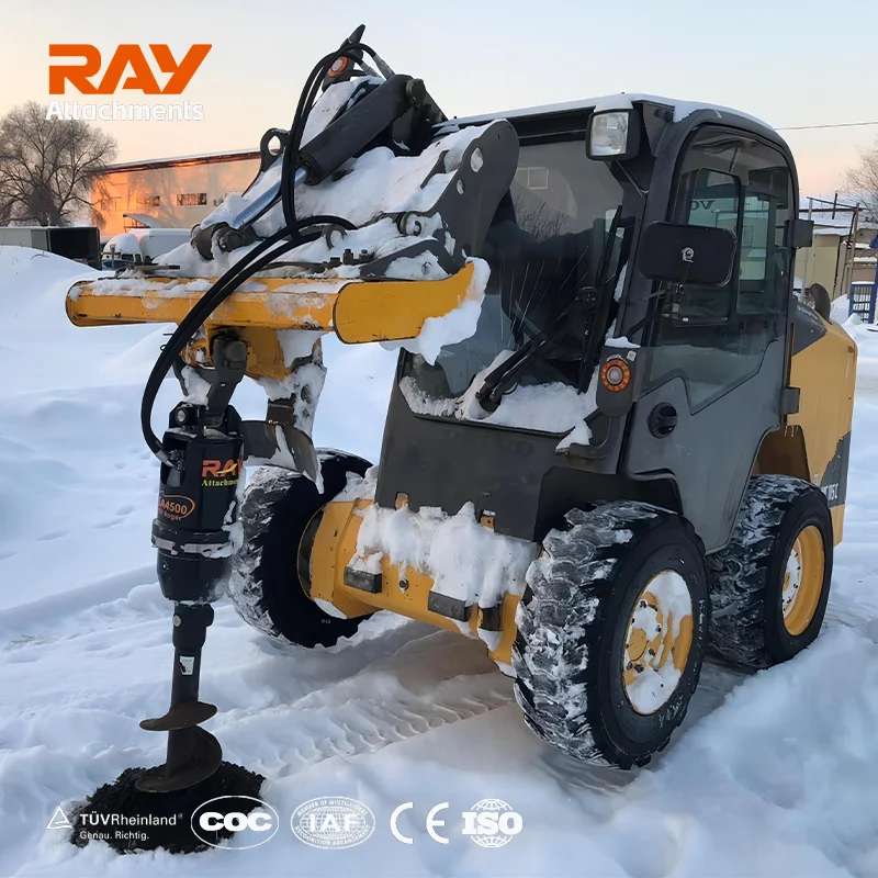 Professional Hydraulic Post Hole Digger Earth Auger Drilling Machine Manufactured with Essential Motor Gearbox Core Components