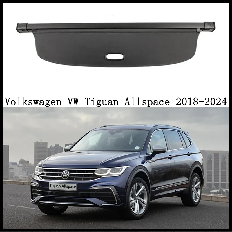 

Rear Cargo Cover For Volkswagen VW Tiguan Allspace 2018-2024 Privacy Trunk Screen Security Shield Shade Modification Parts