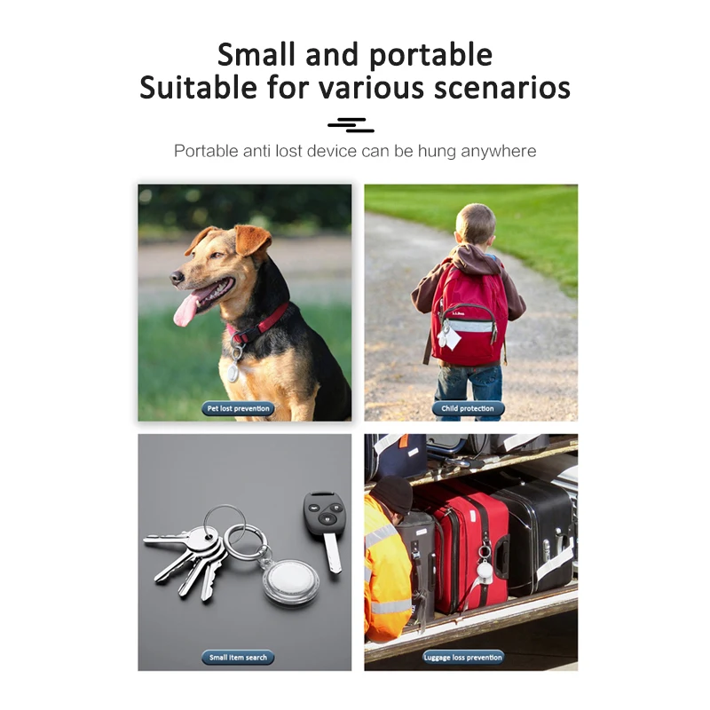 1pcs Waterproof Keychain Holder For Airtag Anti-Lost Soft Bag Pet Collar Tracker With Full Cover