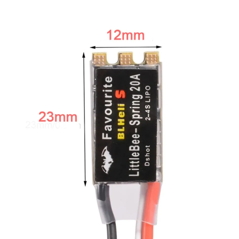 2-6S يدعم Mulitshot DSHOT 20A / 30A لـ FPV Multicopter BLHeli-s Little bee Spring بدون فرش ESC وحدة تحكم في السرعة #6