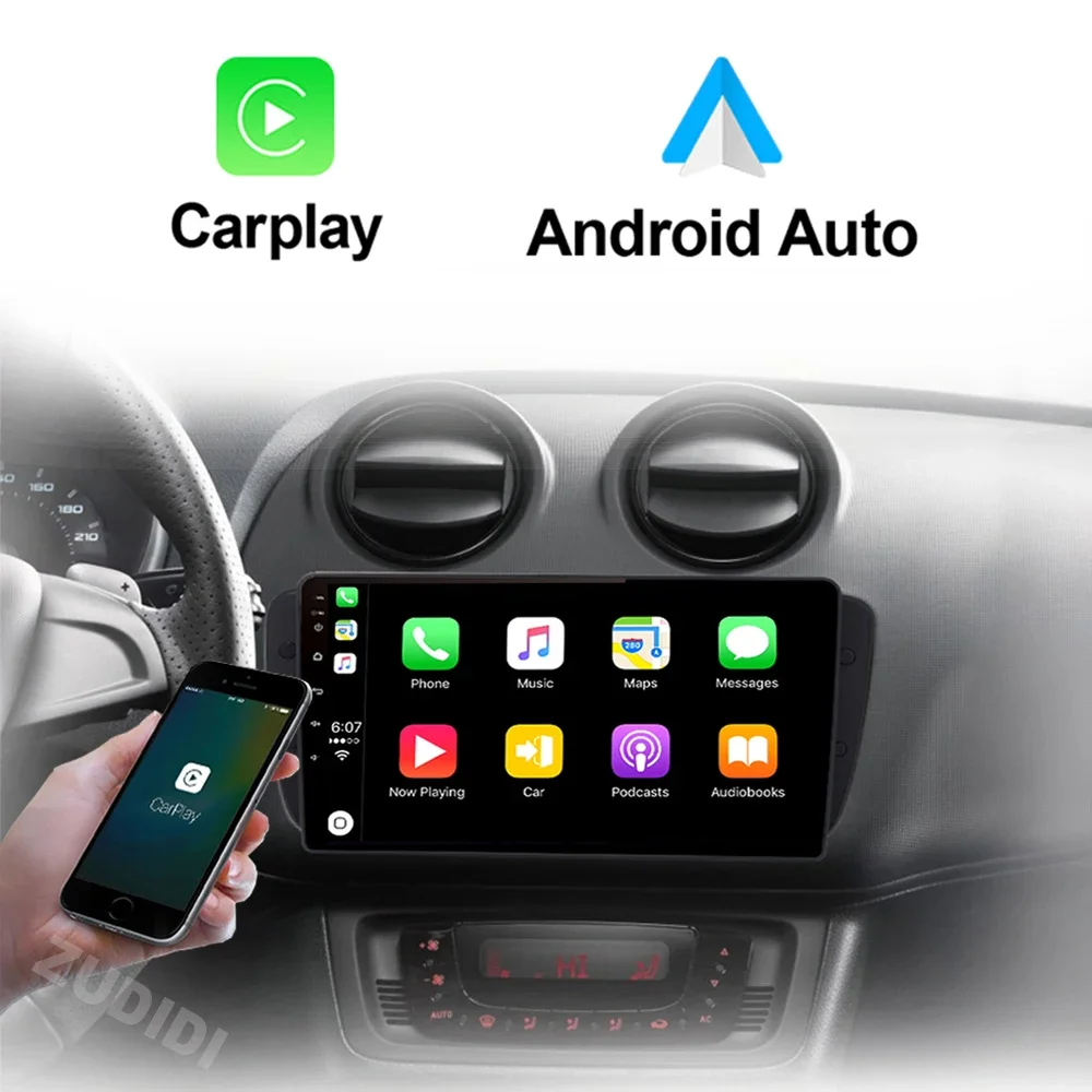 Android 13 2 din Android Auto Carplay autoradio per Seat Ibiza 6j 2009 - 2013 2010 Carplay Car Multimedia GPS 2din autoradio