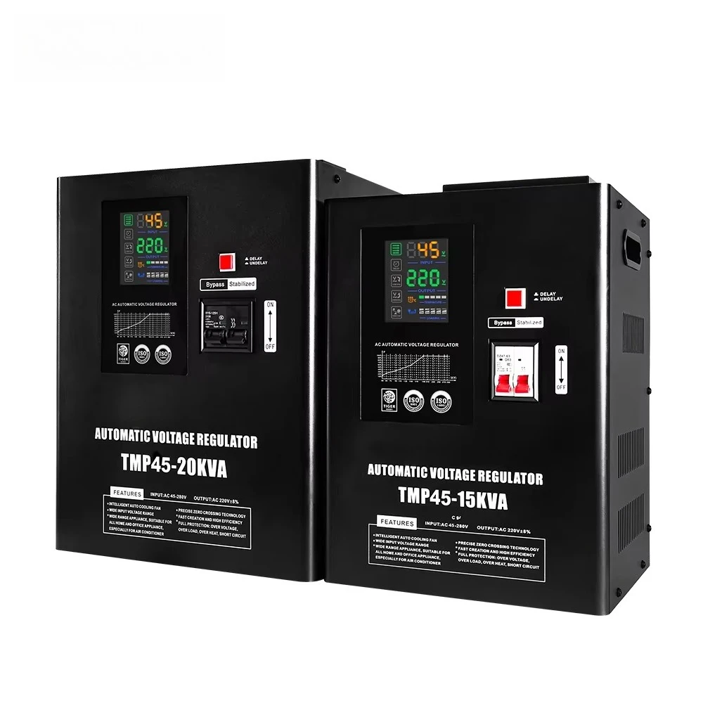 Input 45V-280V  ultra Low Voltage Stabilizer TMP-5KVA 10KVA 15KVA 20KVA Wall Mounted Home Automatic Voltage Regulator 220V