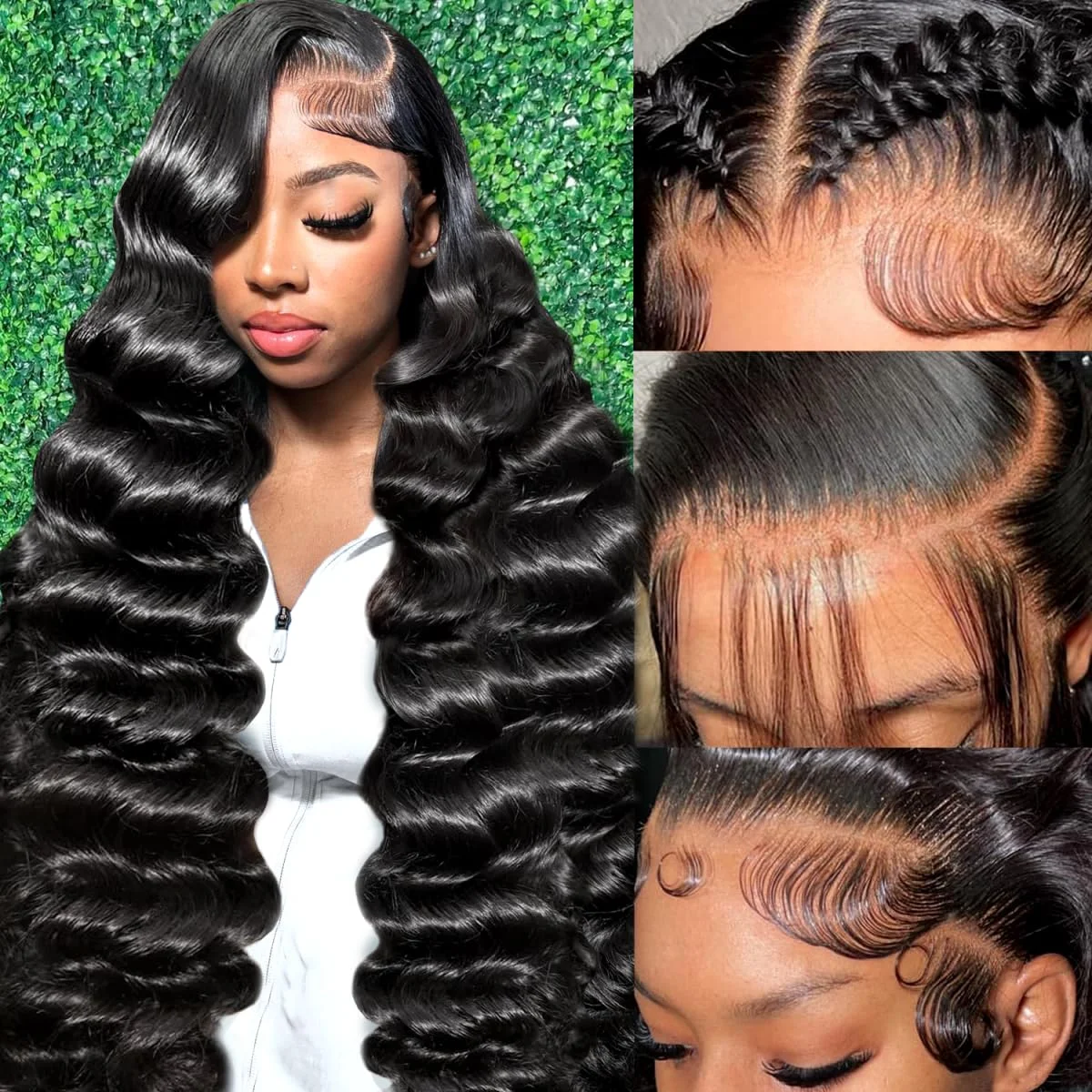 

Парики фронта шнурка 13x6, человеческие волосы, предварительно выщипанные объемные волны, 360 HD, прозрачные парики фронтальной части шнурка, плотность 200, бесклеевые парики с застежкой 5x5