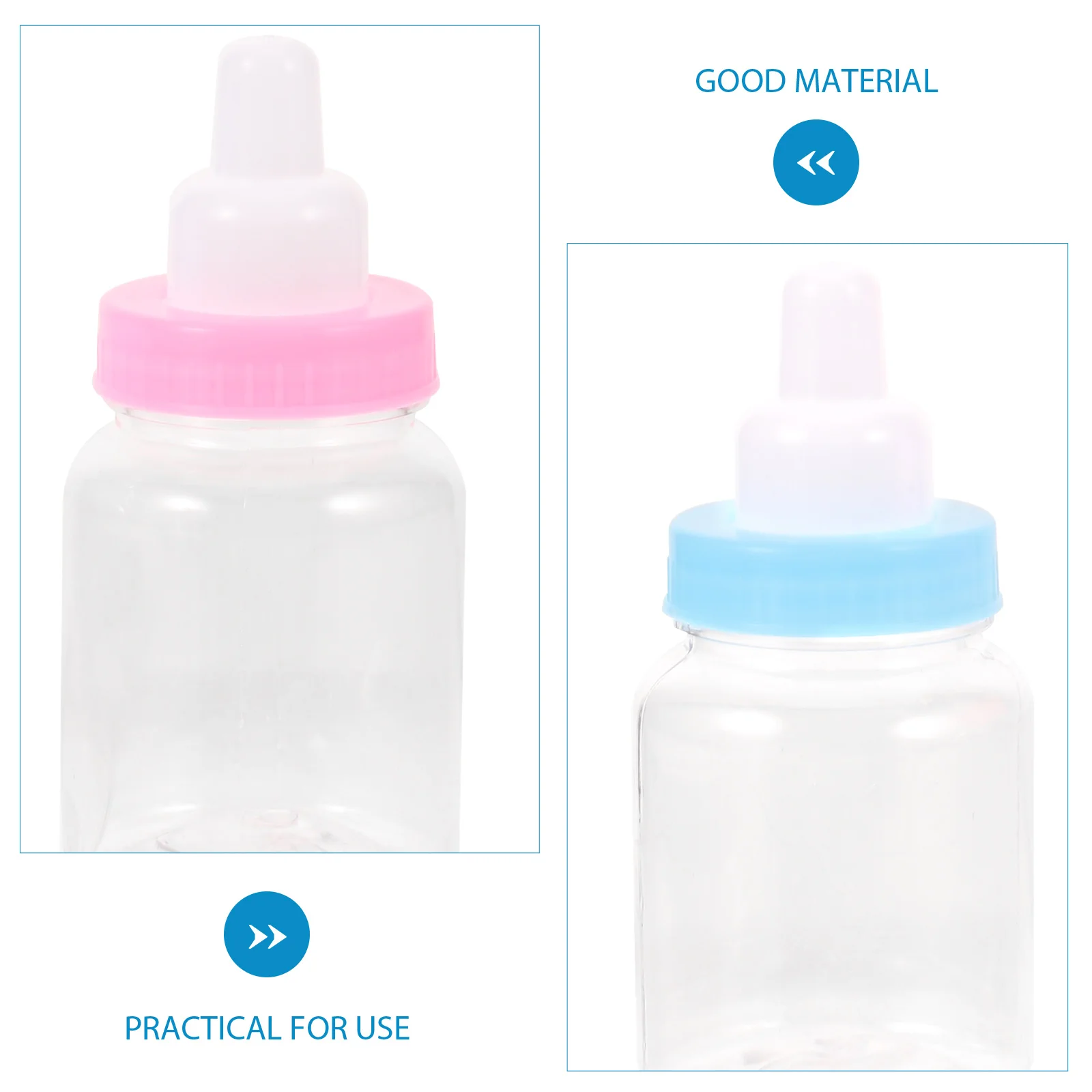 

12pcs Decorative Candy Bottles Baby Shower Tiny Milk Feeder Plastic Child Gifts Baby Bottles Feeding Bottle Decorative