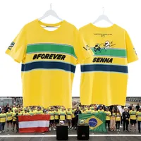 2024 F1 SENNA T-shirt Shirt 30 Yeas Commemorative T-shirt ALONSO, Charles Leclerc, Checo Perez T-shirt Uniform Formula 1 Tee 6XL