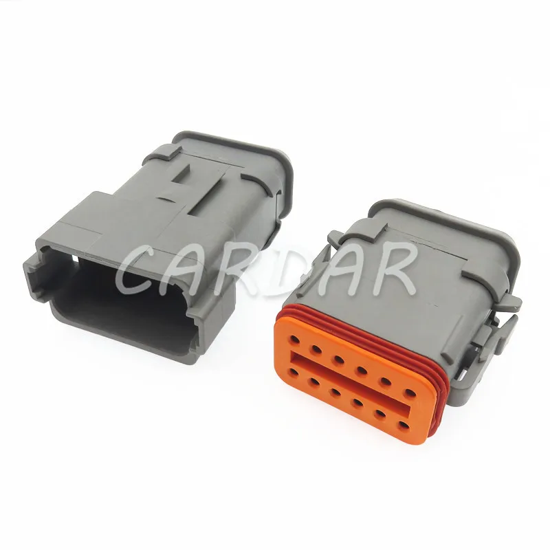 1 Set 12 Pin DT04-12P-E008 DT04-12S-E008 Car Cable Socket AC Assembly Car Window Plastic Housing Wire Connector