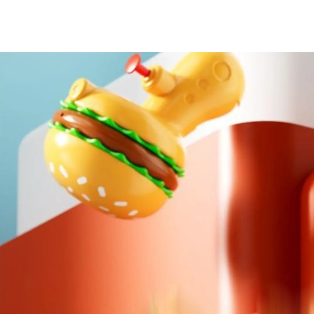

1 PCS French Fries Hamburger Burger Water Gun Spray Hamburg Water Pump Guns Toy Water Pistol Novelty Kids Toys