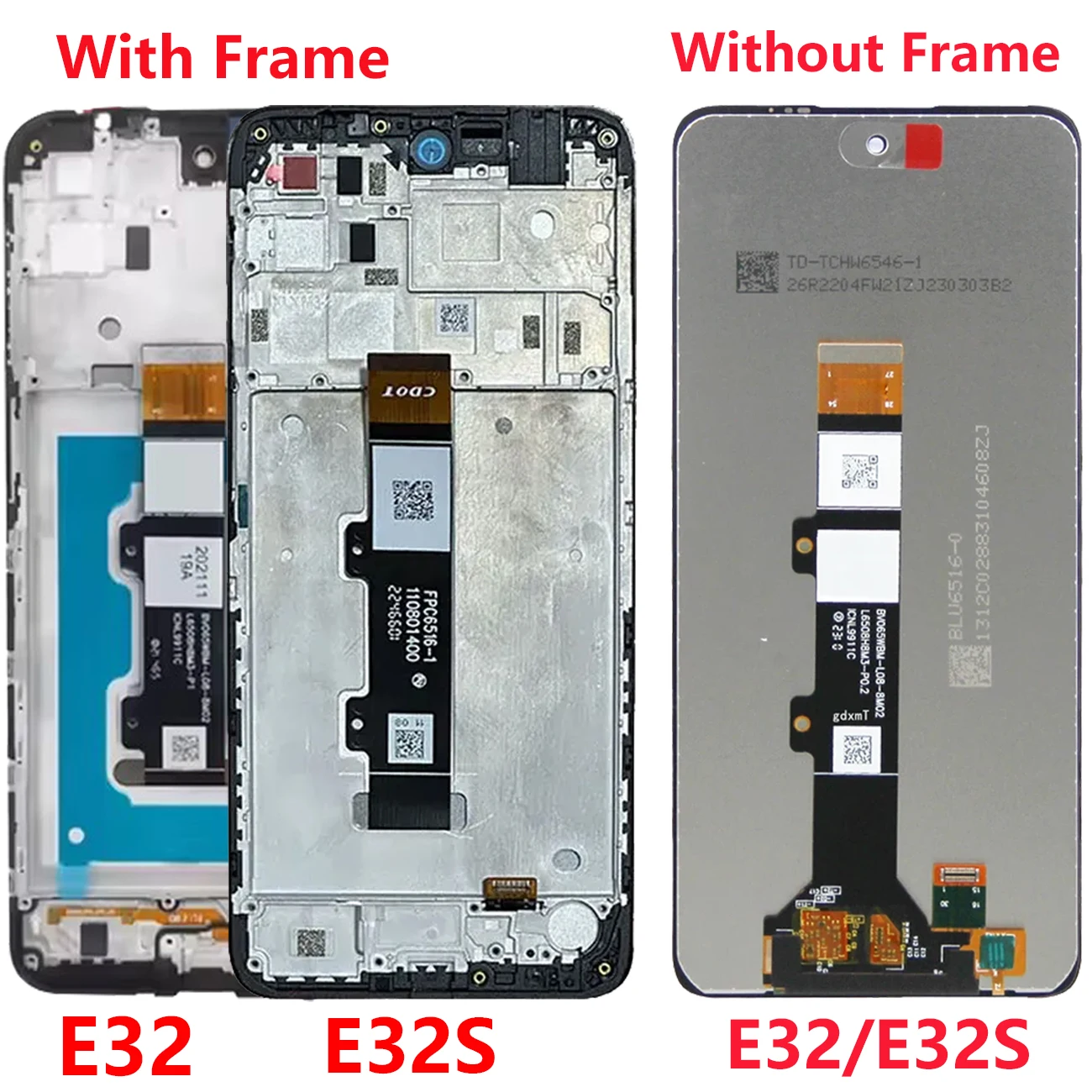 Pantalla For Motorola Moto E32 XT2227-1 LCD Display For Moto E32s XT2229-2 Touch Screen Digitizer Assembly Replacement Psrts