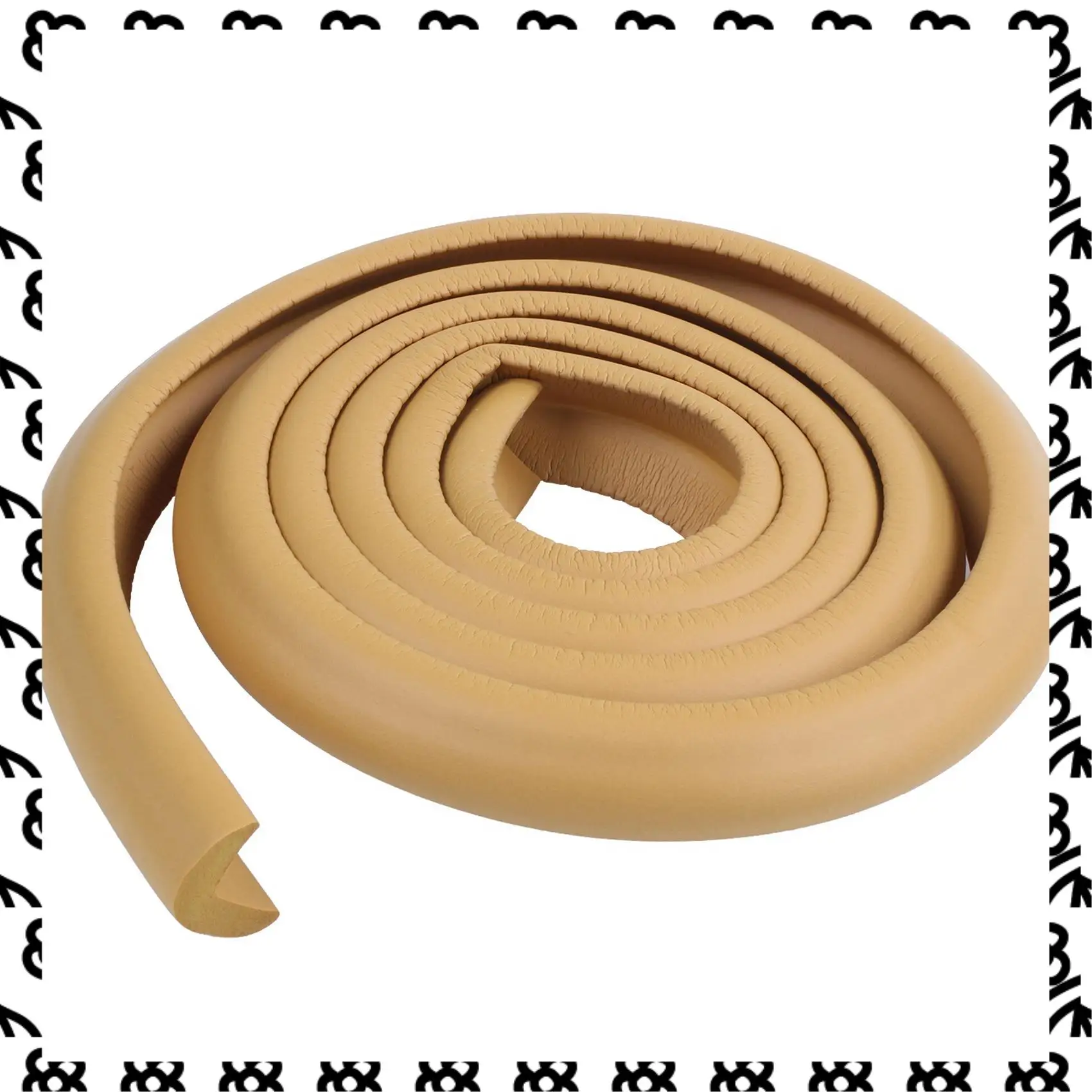 

A07I 4 шт., защита края стола для детской безопасности и 1 рулон, 2 м, защитная полоса для стола (цвет дерева)