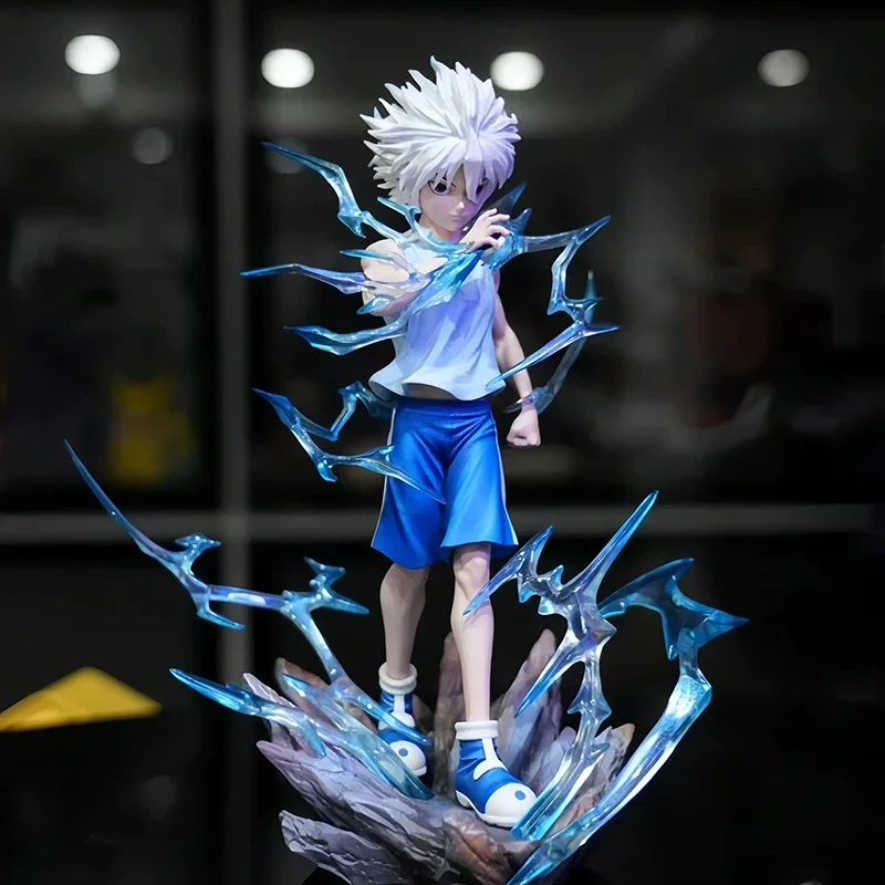 23cm Anime Killua Zoldyck Figurine GK HUNTER×HUNTER Action Figures VIBRATION STARS Model PVC Collection Toys Ornament Doll Gifts