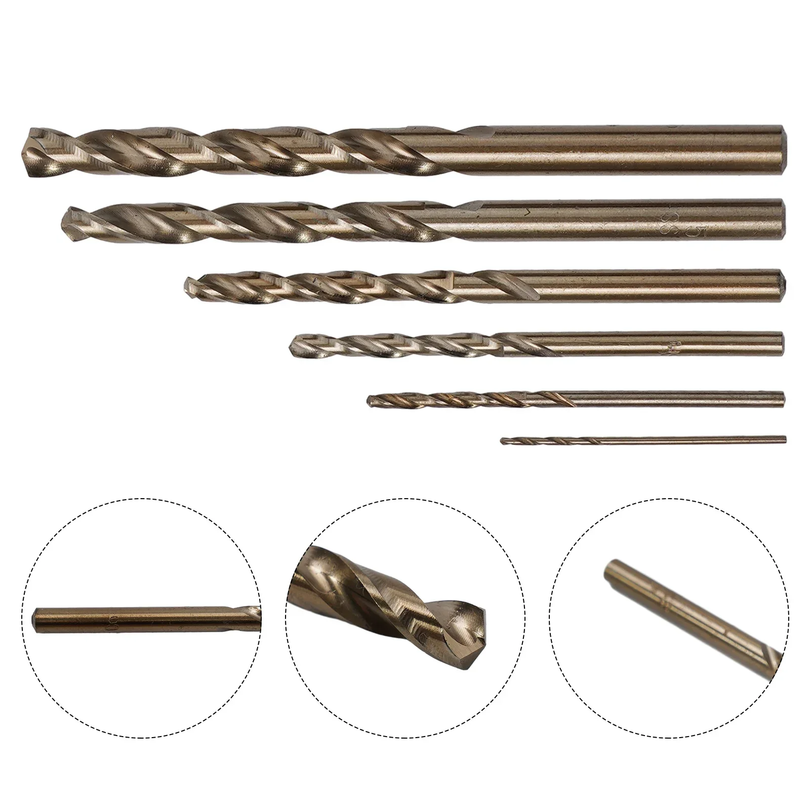 Brand New High Quality Practical None Drill Bit Drill Bit Set Auger HSS-Co Round 1/2/3/4/5/6mm Cobalt Drill Bit