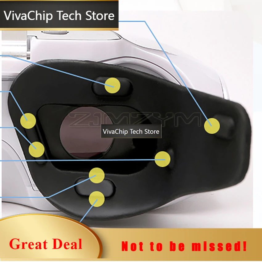 VivaCTAcupuncture Eye Massager with 48D Laser Moving Light Spots for Vision Restoration Training and Myopia Treatment TENS Stimu