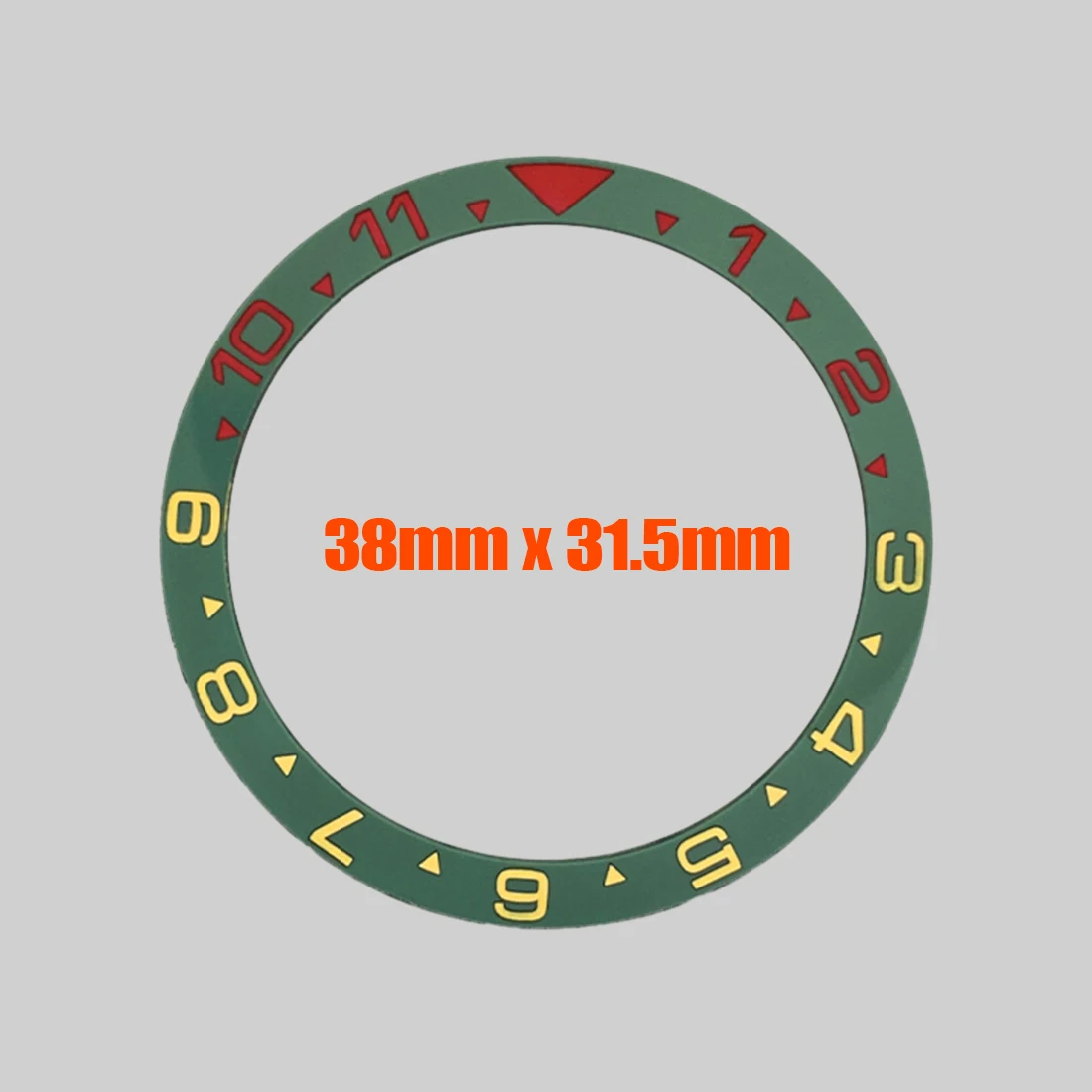 38X31.5Mm Platte Keramische Bezel Insert Skx007 Bezel Ring Geschikt Voor Skx007 Skx009 Srpd Horloge Case Nh35 Case Keramische Bezel Insert