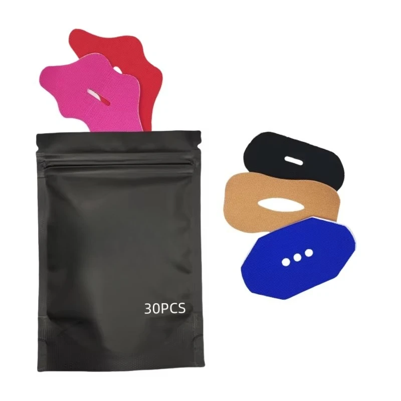 30PCS pure cotton breathable gypsum anti-snoring mouth with sleep sticker with hole