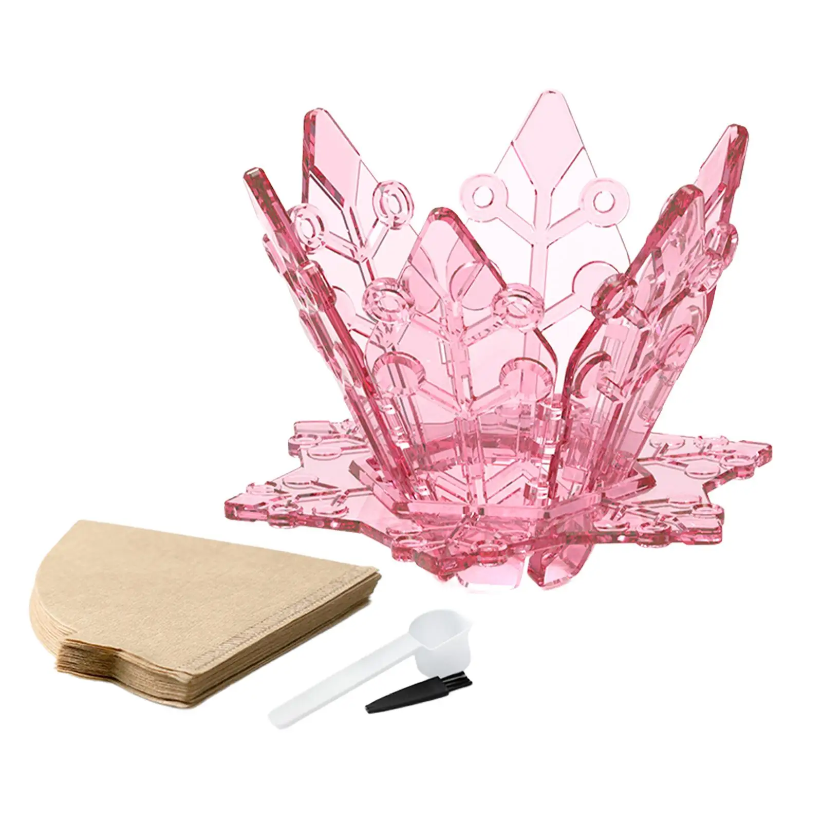 Copo de filtro de café com 40 filtros de papel para gotejador de café para escritório, piquenique