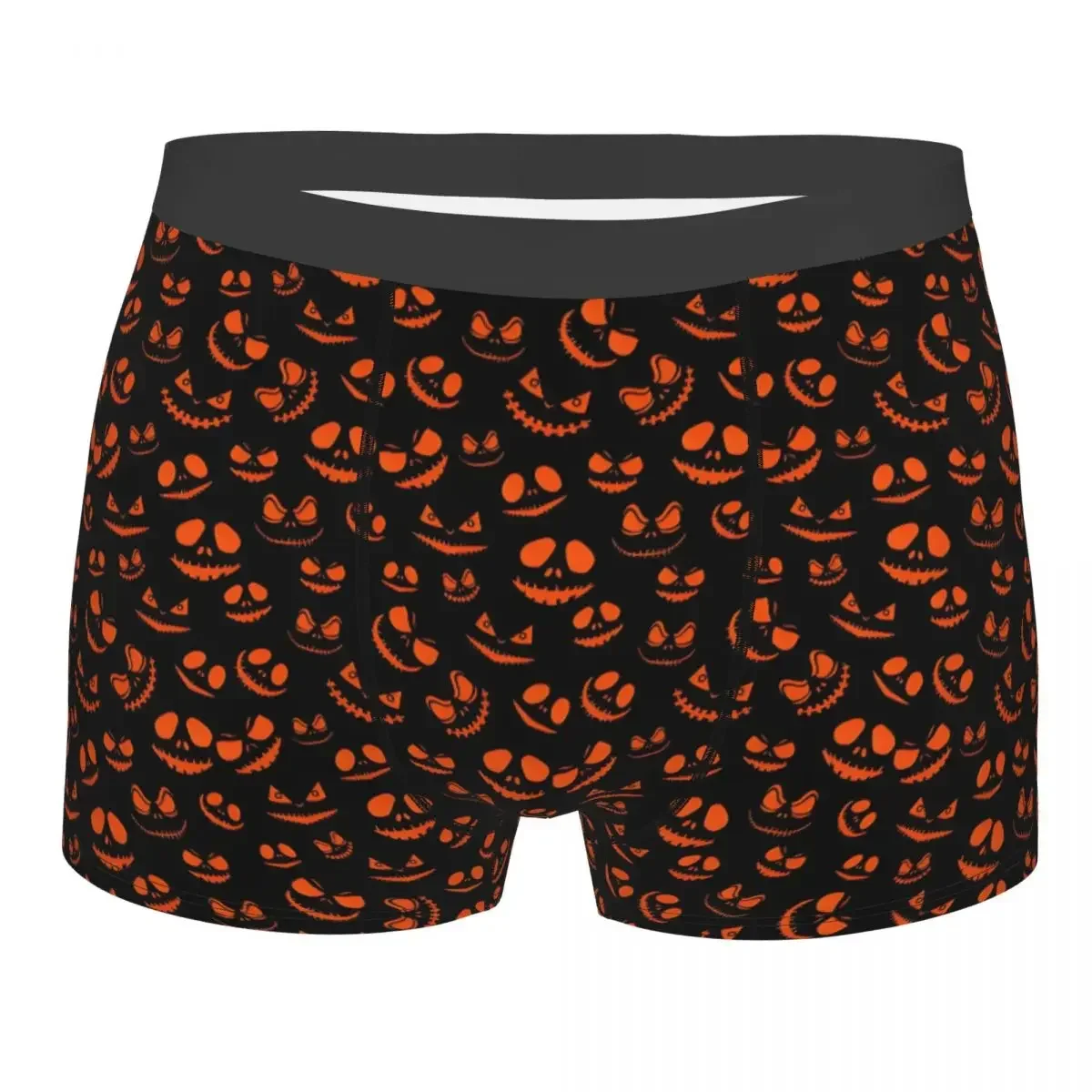 Funny Spooky Monster Eyes Halloween Party Hollow Boxers Shorts Panties Men's Underpants Comfortable Briefs Underwear