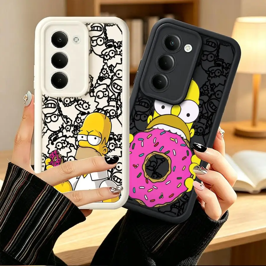 S-simpsons Cartoon Case for Samsung Galaxy A53 A54 A23 A26 A32 A35 A36 A56 A15 A16 A51 A73 A12 A13 A71 A72 A34 Phone Cover