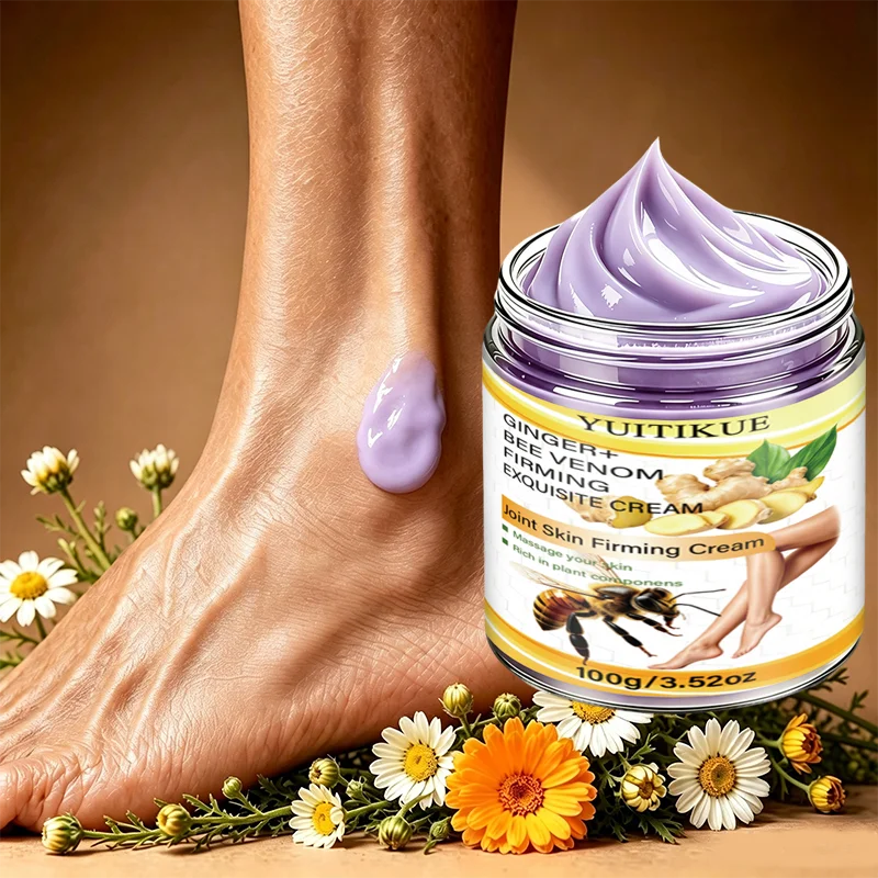 Bee Venom Ginger Firming Body Cream Plant Extract Moisturizing Massage Cream Joint Body Skin Care for Men Women