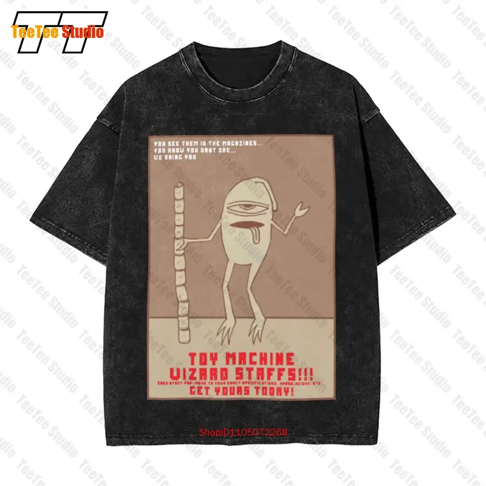 Toy Machine Wizard Staffs Vintage Skateboarding Humor Vintage Oversized T-Shirt Xl 100 Cotton OJ8X