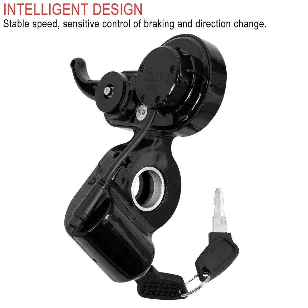 NJAX-T LED عرض خنق أداة عرض جزء ل صفر 8 9 10 8X 10X 11X سكوتر كهربائي 48 فولت 6 دبوس LED عرض مع مفتاح