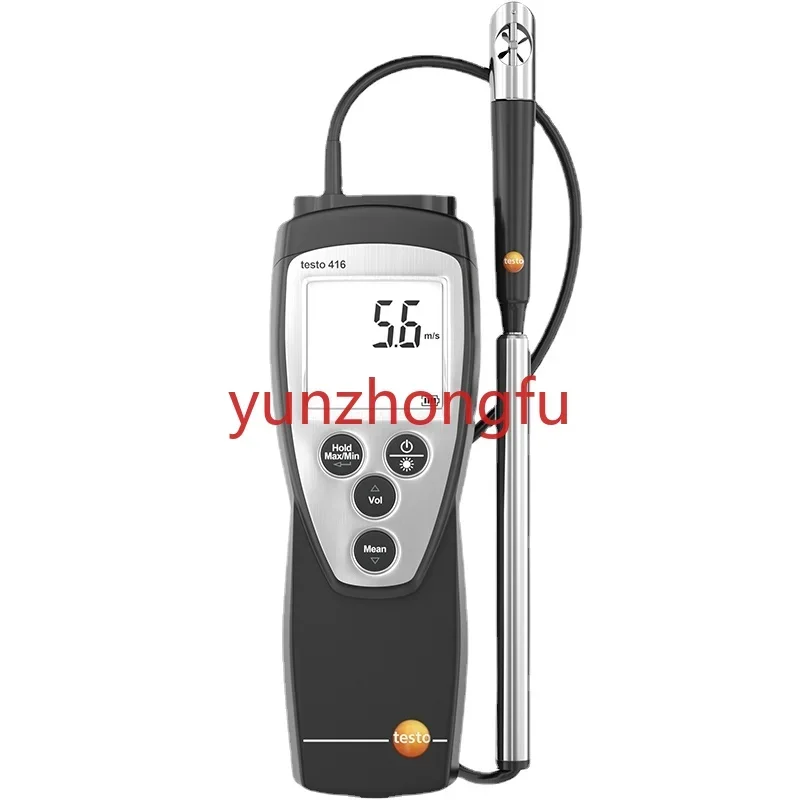 Testo416/417 Impeller Anemograph High Precision Industrial Anemometer Pipe Air Flowmeter  Temperature Test