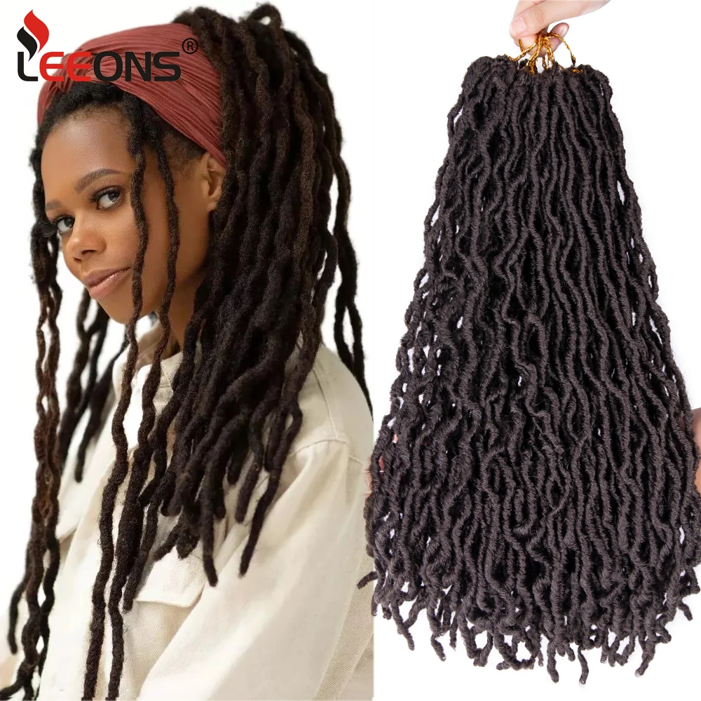 Newly 12-36'' Synthetic Crochet Hair Reggae Crochet Braid Hair Extension African Faux Locs Braiding Hairpiece Rock Hip-Hop Hair