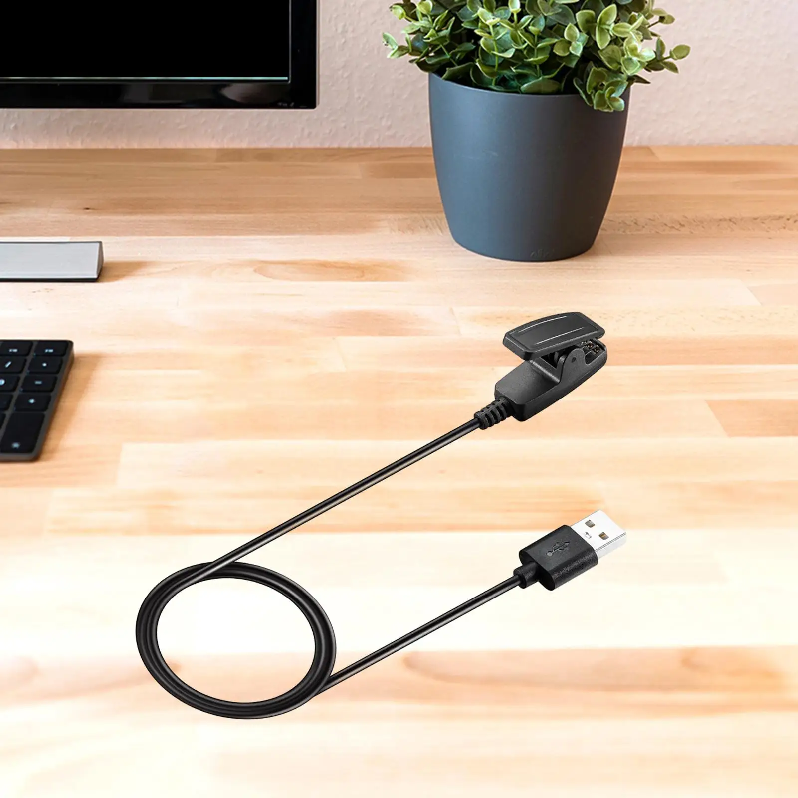 

Black USB Charging Cable Power Charger Dock for Garmin Forerunner35 30 735XT 235 230 630 645 HR Approach S20