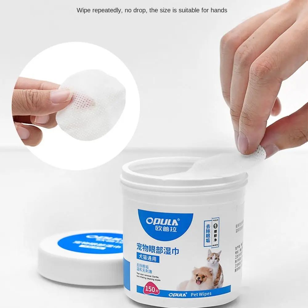 150Pcs Pet Eye Wipe… - image