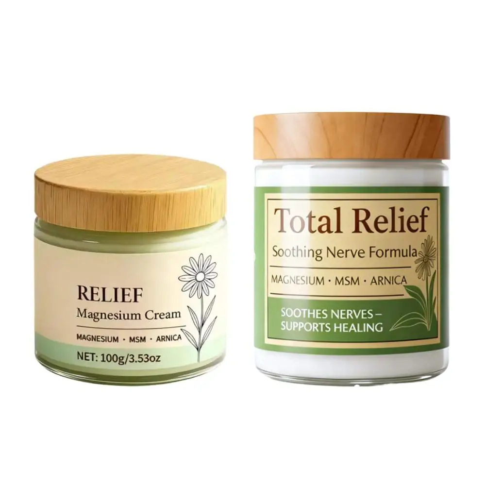 100g Relief Magnesium Cream Magnesium MSM Arnica Herbal Healthy Body Care Cream Sooth Nerves Supports Healing Repair Moisturizer view 6