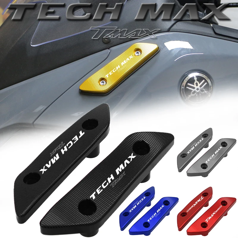 For YAMAHA TMAX560 2023 T-MAX TMAX 560 TECH MAX CNC Aluminium Motorcycle AccessoriesRearview Mirror Hole Cap Cover Plate Holder