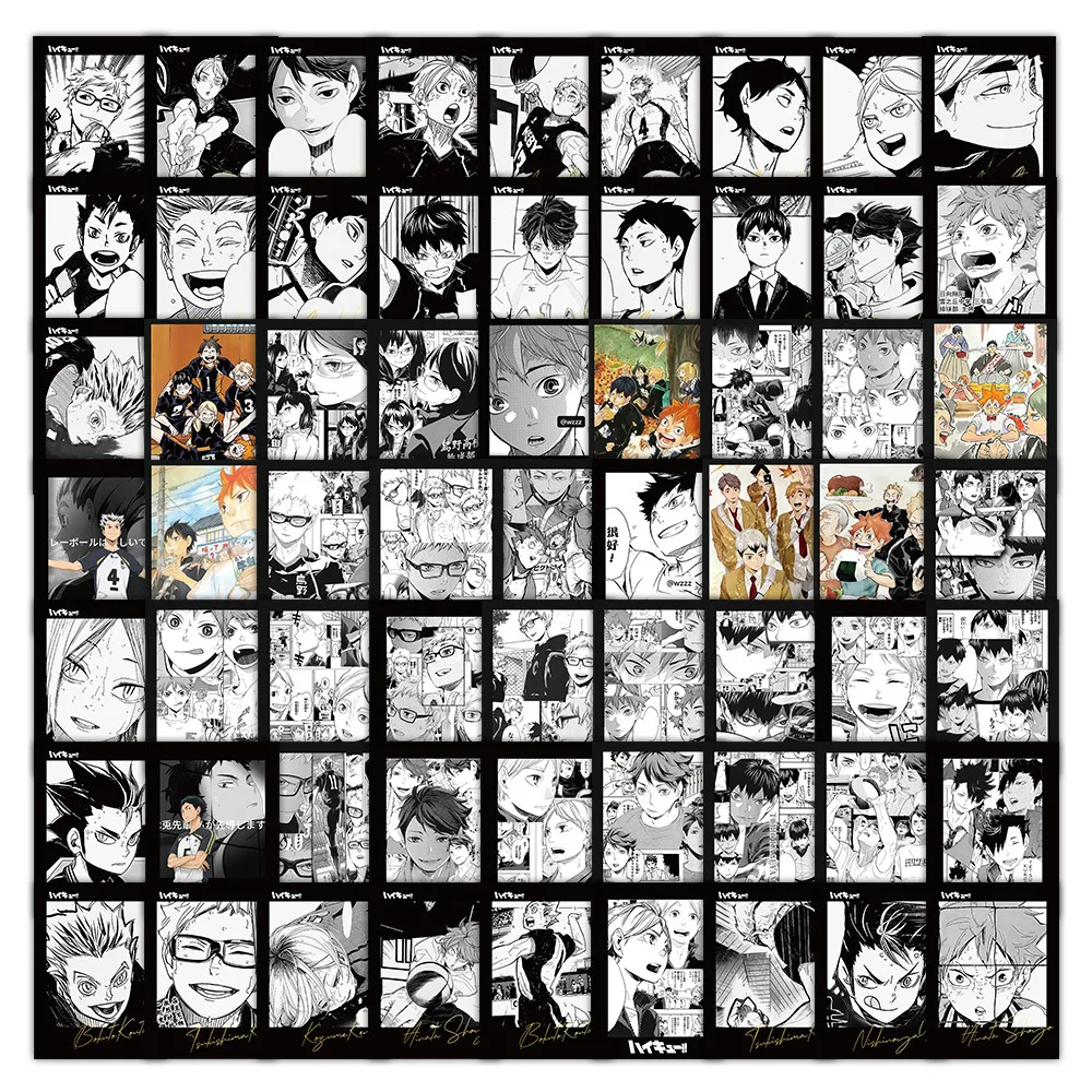 10/30/63 قطعة Haikyuu عاطفي جديد!! هيناتا شويو ‌ ‌   ملصقات بولارويد جرافيتي، ألعاب ملصقة رياضية لجيتار كوب الماء