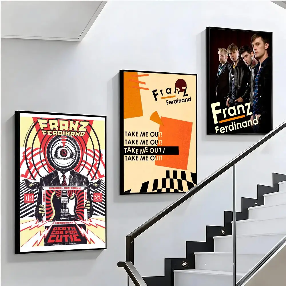 band Franz Ferdinand Poster HD Sophisticated Modern Aesthetic Wall Art For Living Room Bedroom Office Cafe Decor Ideal Gift