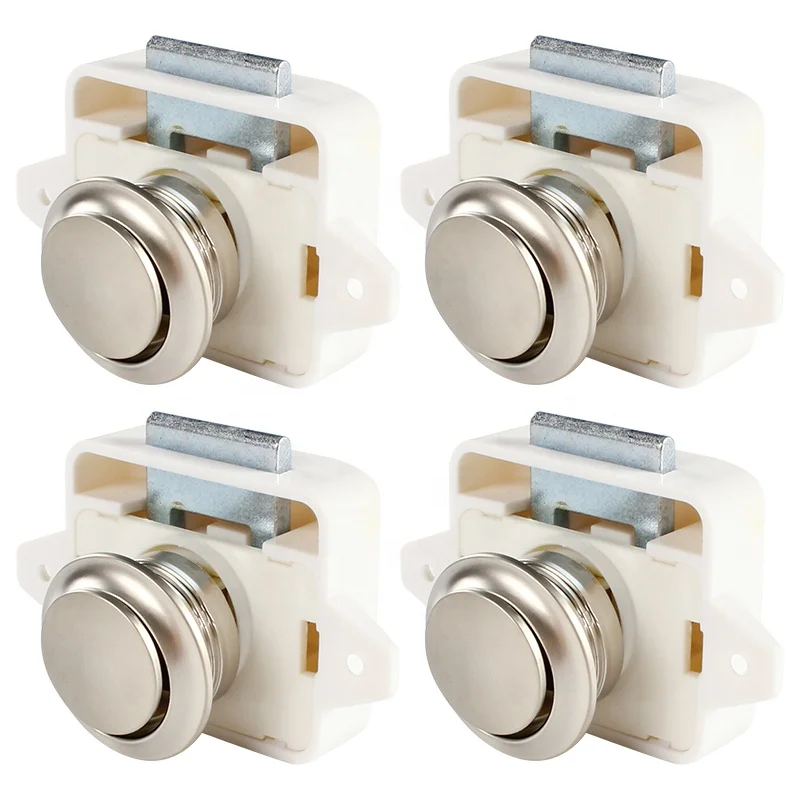 TYTXRV 26mm Zinc Alloy Keyless Push Lock RV Boat Cabinet Push Lock