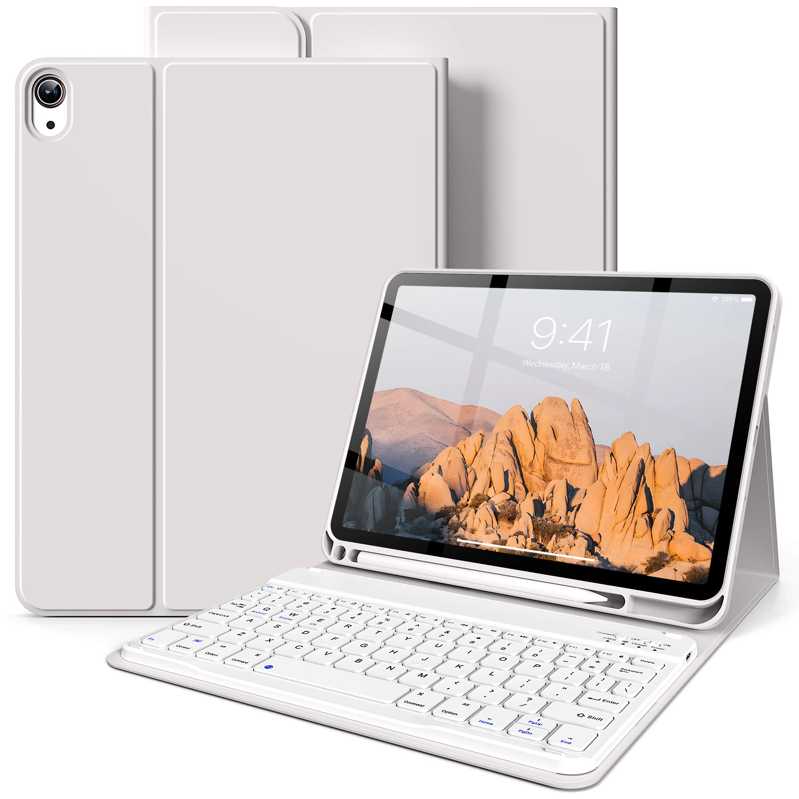 

Чехол-клавиатура для iPad Air 11 дюймов (M4) 2026, съемный чехол-клавиатура Bluetooth для iPad Air 11 дюймов (M4) 2026