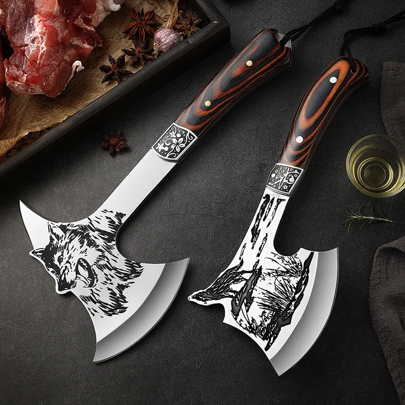 

Outdoor Camping Axe Mountain Climbing and Logging Axe Multifunctional Stainless Steel High Hardness Firefighting Tactical Axe