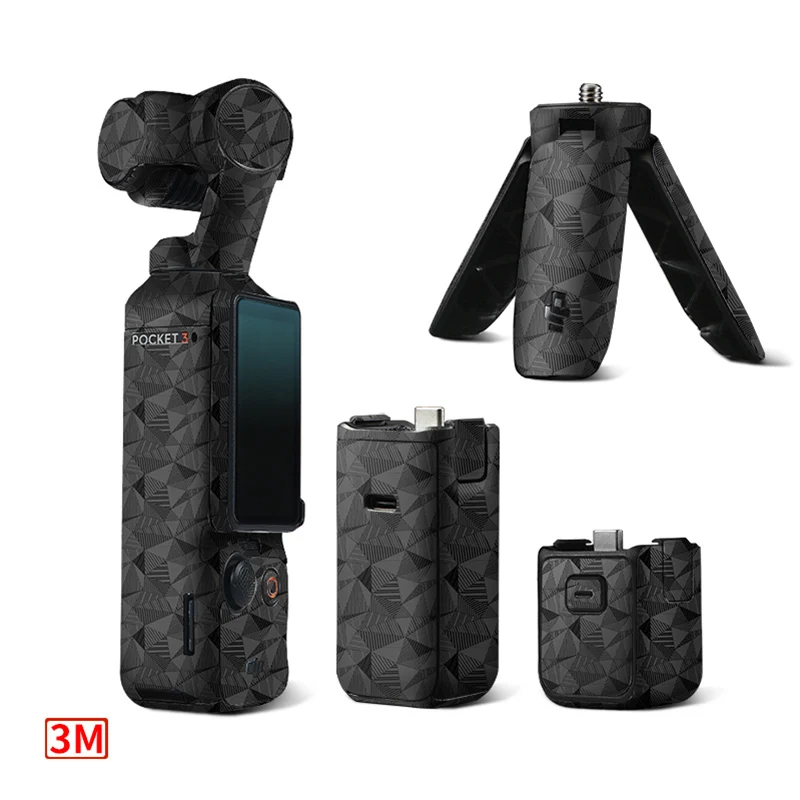 

Наклейка 3M для камеры DJI Osmo Pocket 3, защитная пленка для экшн-камеры, комплект наклеек от царапин, водонепроницаемые защитные наклейки
