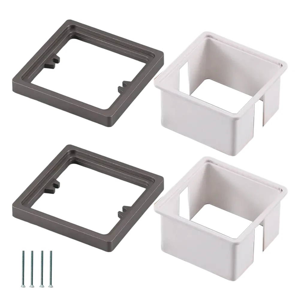

2pcs Electrical Outlet Box Extender with Auxiliary Gasket for Enhanced Functionality and Safety in Residential or Commercial Use
