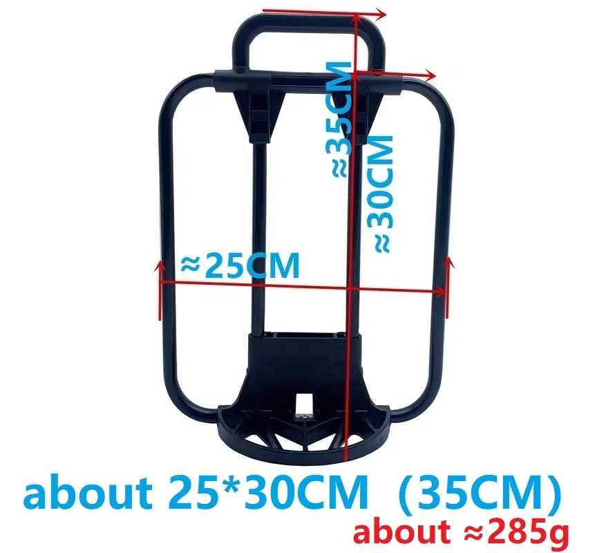 For Brompton Folding Bike Front Bags Bracket Front Basket Racks Backpack Mount Carrier Block Flat Frame Aluminum Alloy 25*30cm