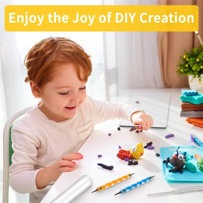 أدوات طين البوليمر MLGB، مجموعة 11 قطعة من ألواح الطين الأكريليك لنحت القطع بنفسك