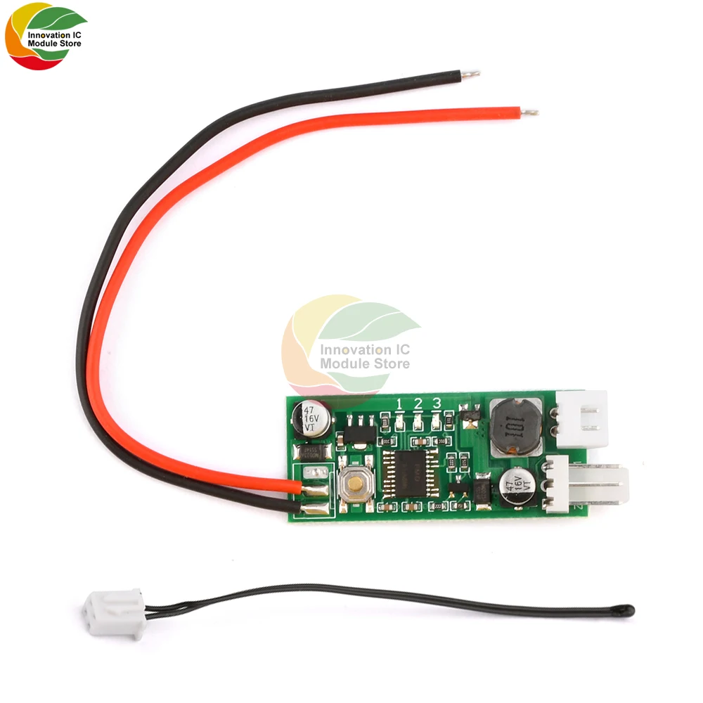 Single Circuit Dc12V 0.8A Pwm 2-3 Wire Fan Temperature Control Governor Chassis Computer Noise Reduction Module