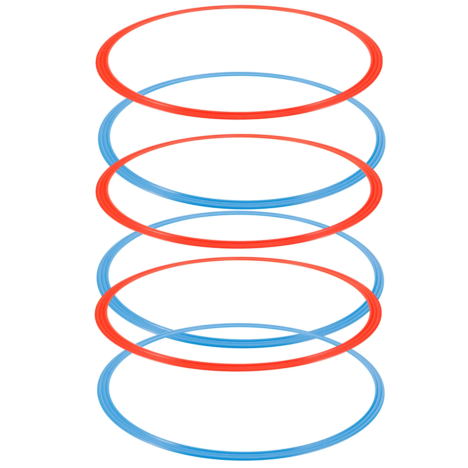 6 個サッカー敏捷性リング ABS サッカートレーニング機器サッカーサッカーアクセサリーサッカートレーニングリング