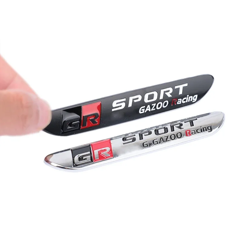 OTOKIT For Toyota GR Sport Gazoo Racing Logo Side Fender Emblem Rear Trunk Badge Sticker Corolla Camry Sienna Prius RAV4 CHR - view 2