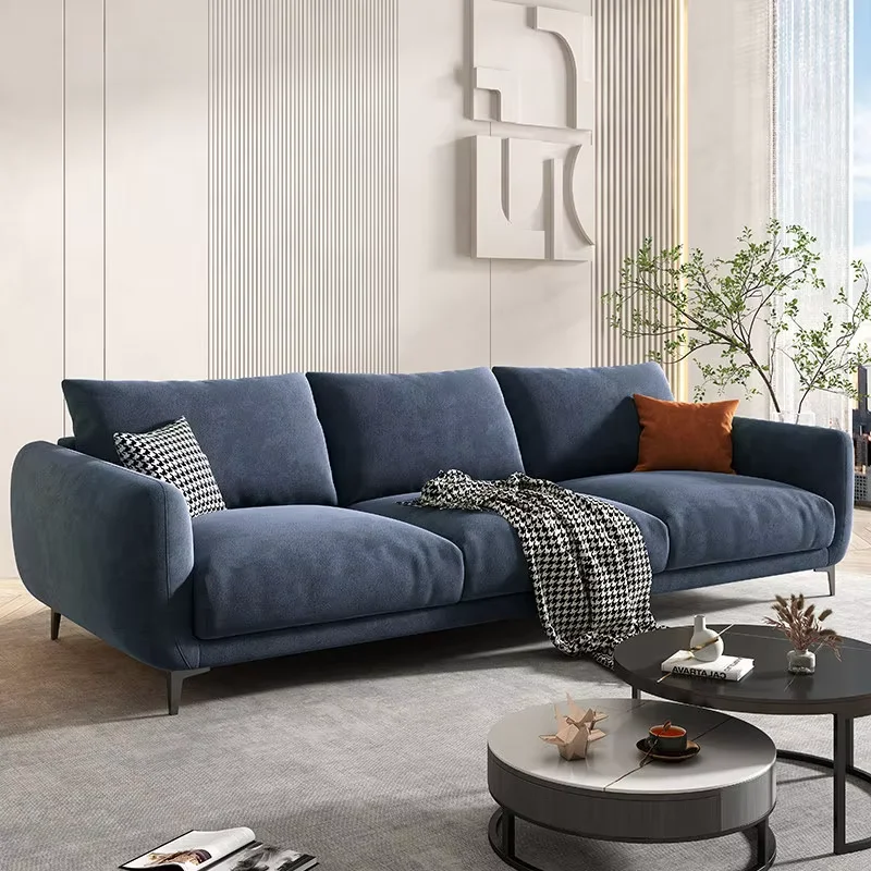 European Minimalist Living Room Sofas Two Seaters Soft Single Living Room Sofas Modular Puffs Couch Wohnzimmer Furniture Home