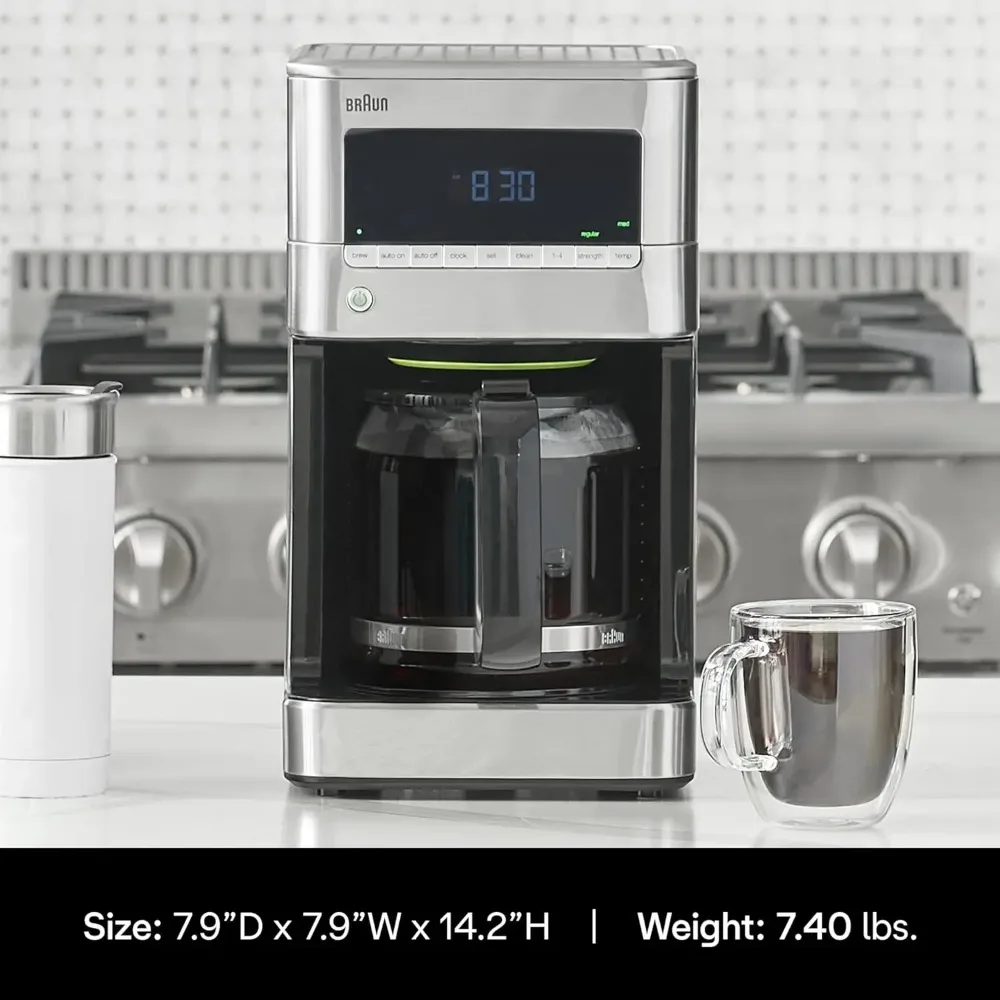 

Coffee Maker,12-Cup Drip Coffee Maker, - PureFlavor & Fast Brew System - 24-Hour Programmable Timer -coffee machine